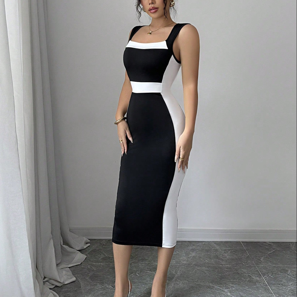 Léa Elegant Parisian Long Dress