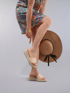Élise Casual Woven Platform Sandals