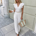 Léa French Elegant Lace Jumpsuit