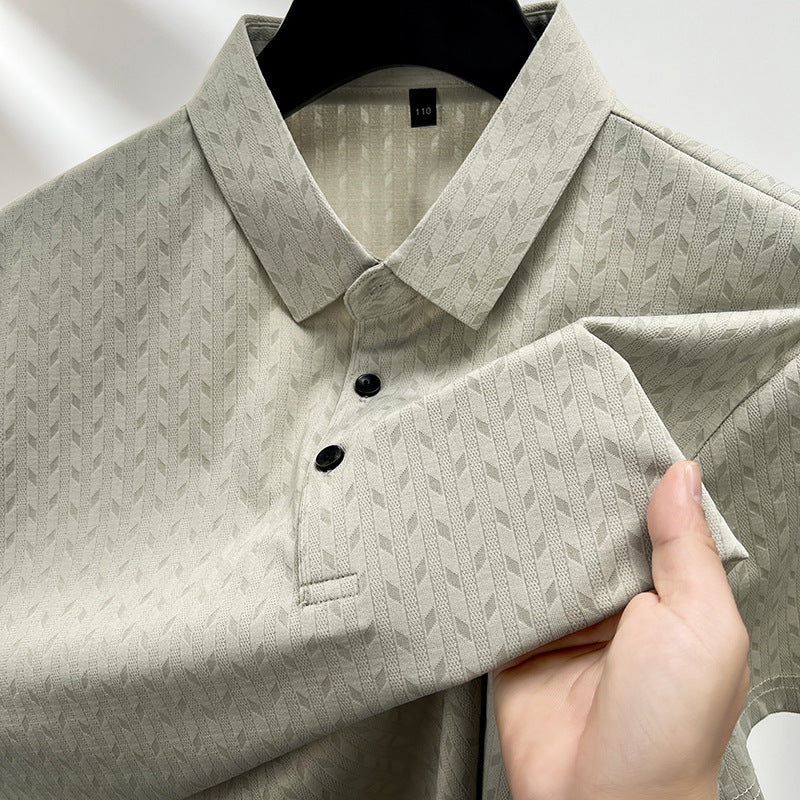 Donavan Feather Lapel Polo
