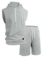 Axel Active Hooded Tank & Shorts Gym Set