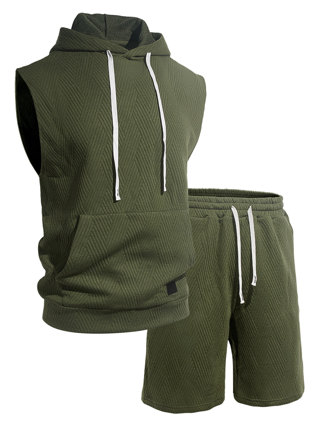 Axel Active Hooded Tank & Shorts Gym Set