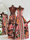 Léa Bohemian Floral Vacation Maxi Dress