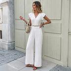 Léa French Elegant Lace Jumpsuit