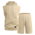 Axel Active Hooded Tank & Shorts Gym Set
