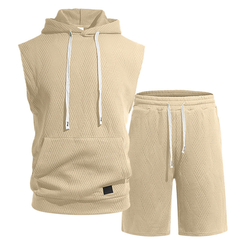 Axel Active Hooded Tank & Shorts Gym Set