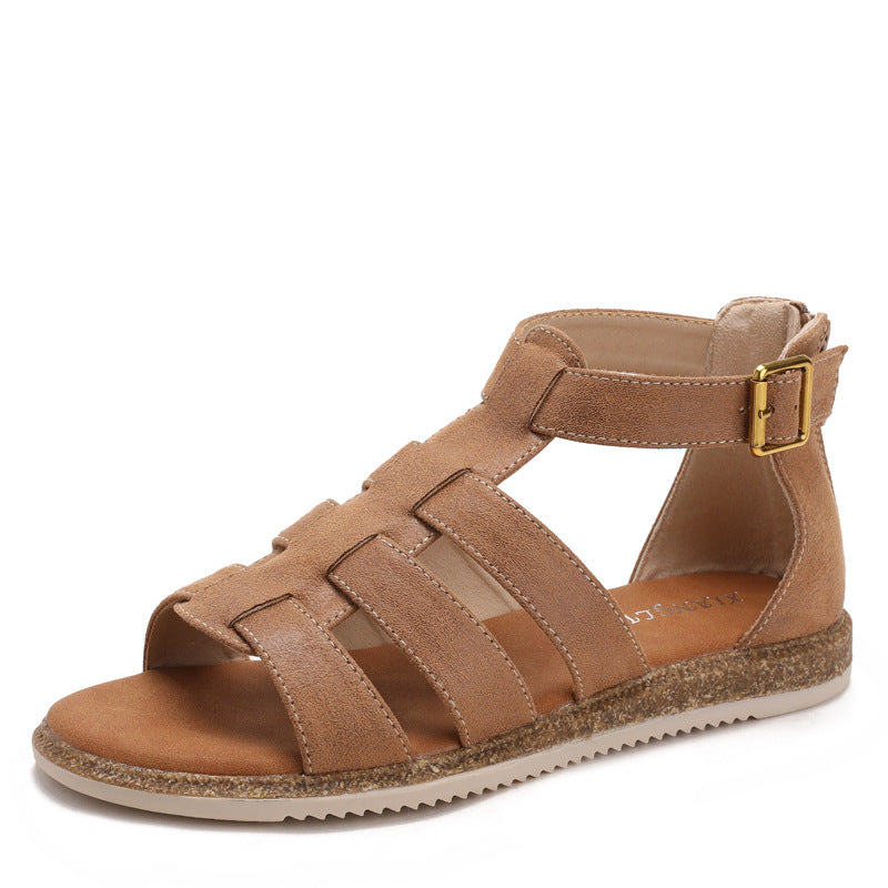 Élise Summer Breeze Flat Roman Sandals