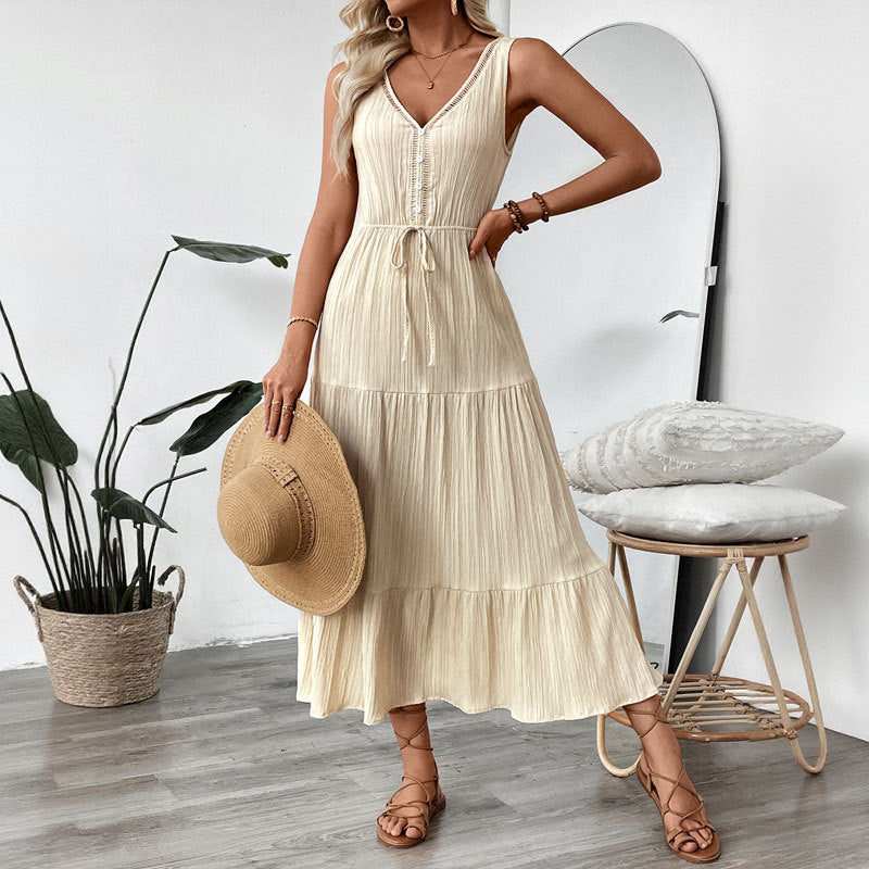 Léa Ruffle Layered Sleeveless Sundress
