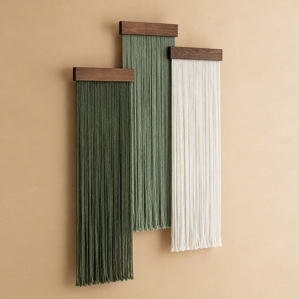 Thise Earth Green Boho Tapestry Set