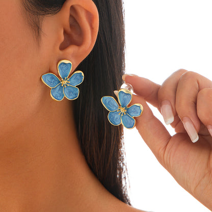Velouré Golden Fleur Earrings