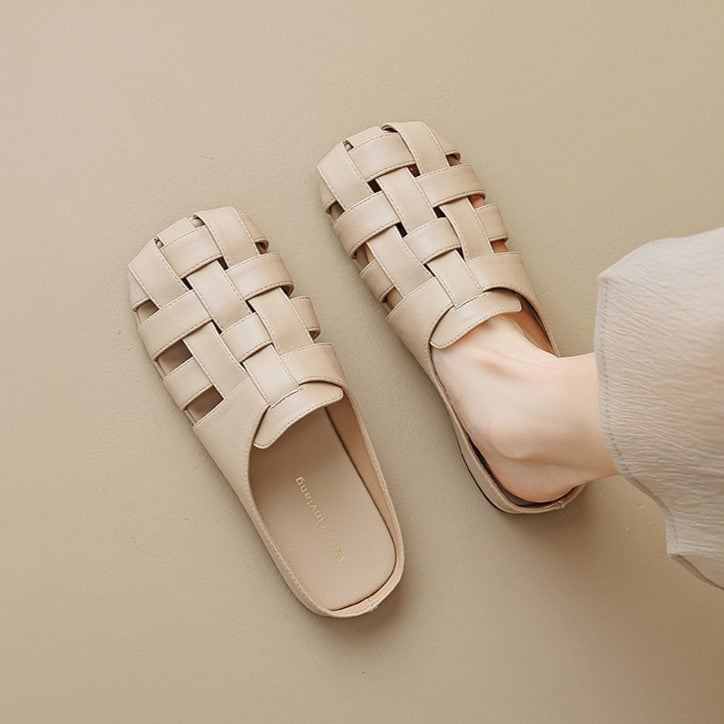 Ava Greene Woven Slip-Ons