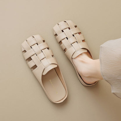 Ava Greene Woven Slip-Ons