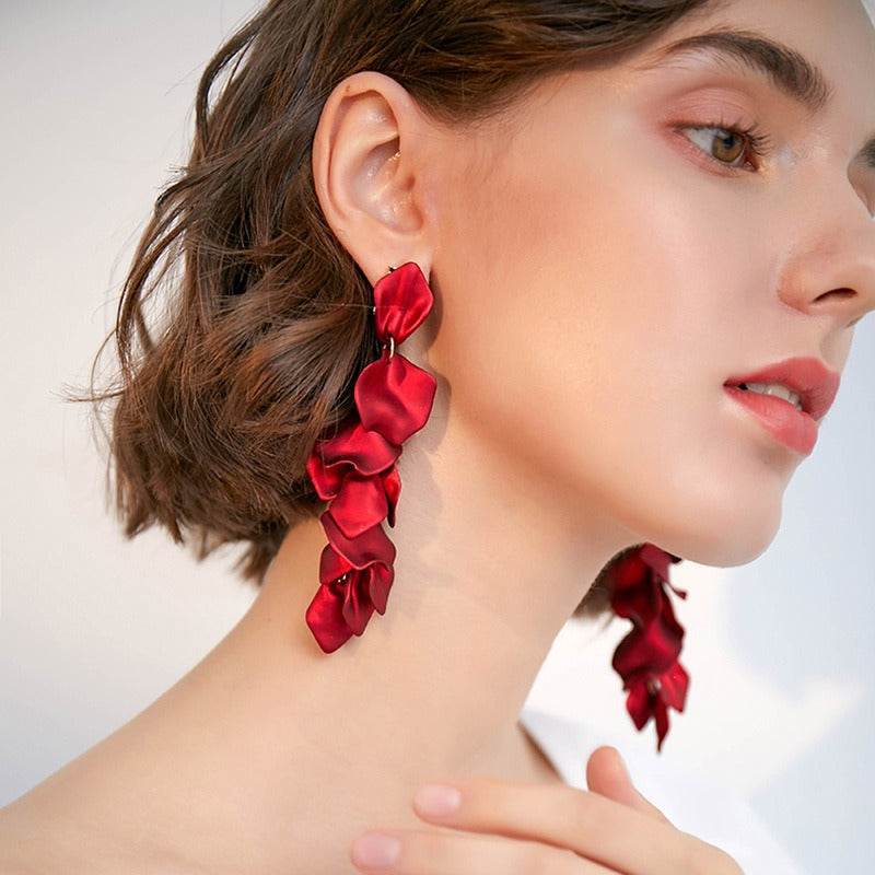 Velouré Cascading Petal Earrings