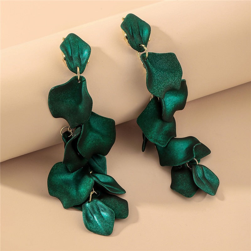 Velouré Cascading Petal Earrings