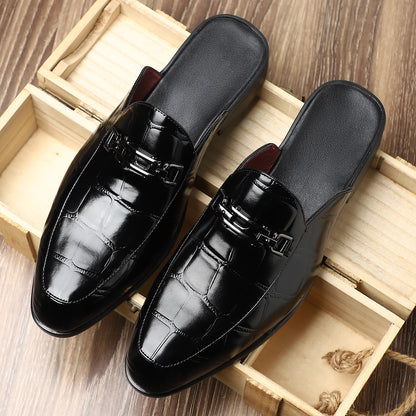 Victor Grey Croc Slip-On
