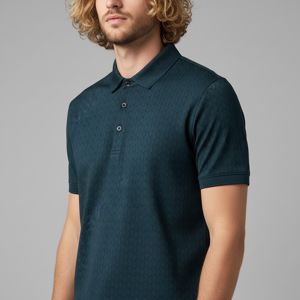 Donavan Feather Lapel Polo