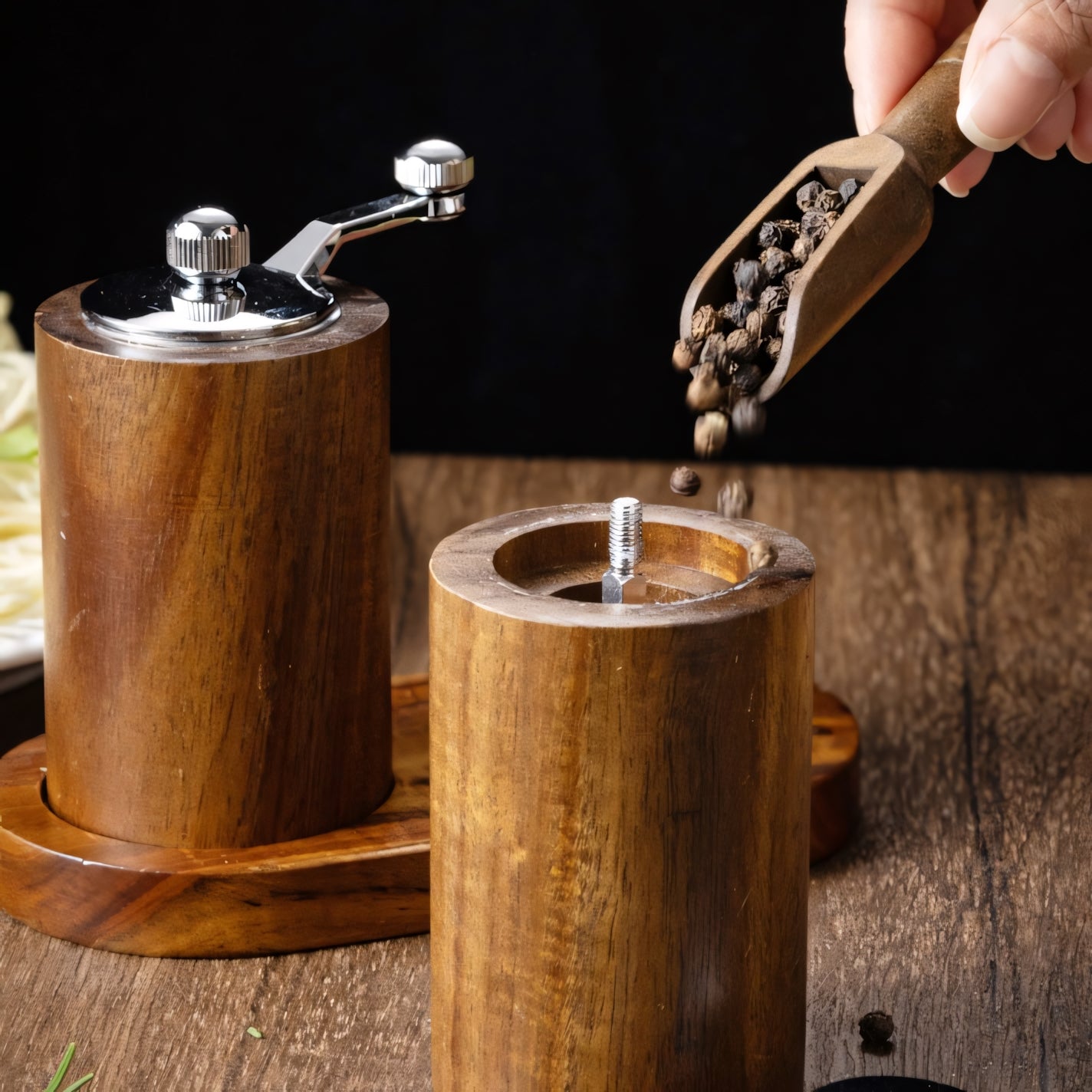 Kilnwoods™ Acacia Grinder Set