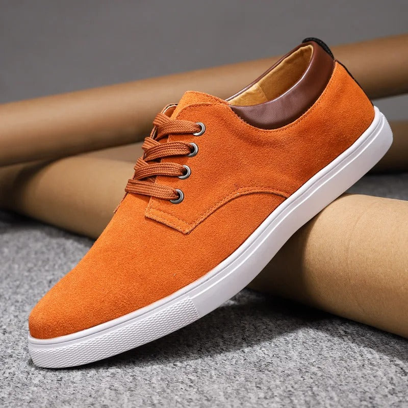Victor Grey Suede Oxfords