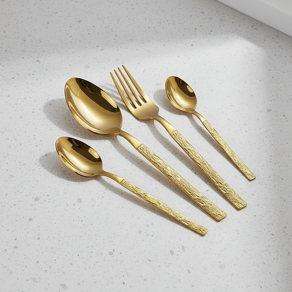 Château Oaks Abstract Ridge Stainless Cutlery Set
