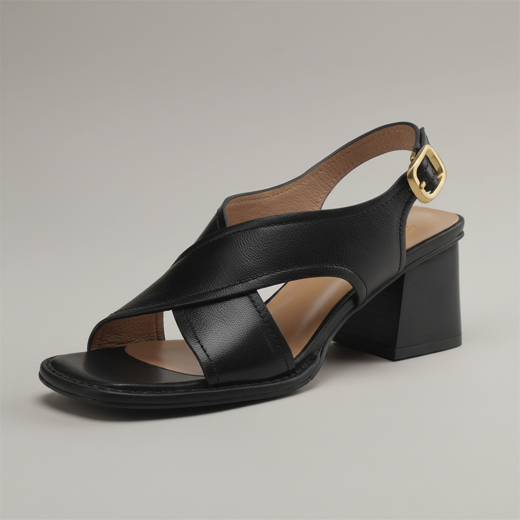 Élise Cross Strap Heel