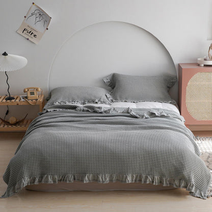 Élan Home Waffle Blanket Set