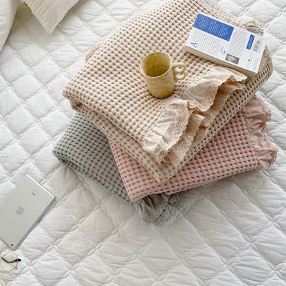 Élan Home Waffle Blanket Set