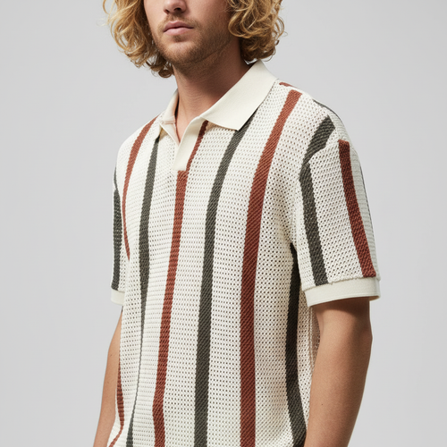 Blake Holloway Striped Knit Polo