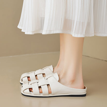 Ava Greene Woven Slip-Ons