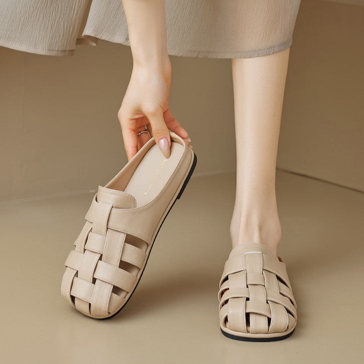 Ava Greene Woven Slip-Ons