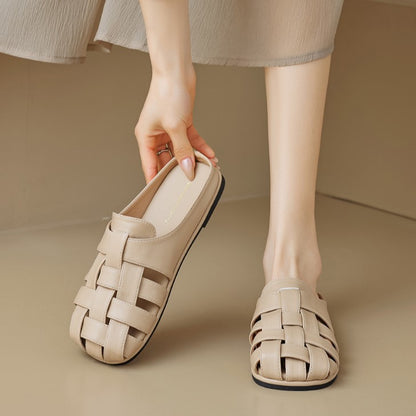 Ava Greene Woven Slip-Ons